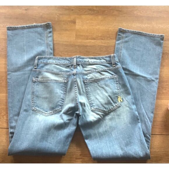 Vintage Rich & Skinny Old Stone Straight Leg Low Rise WMS Jeans SZ 28 X 33” - Picture 5 of 11